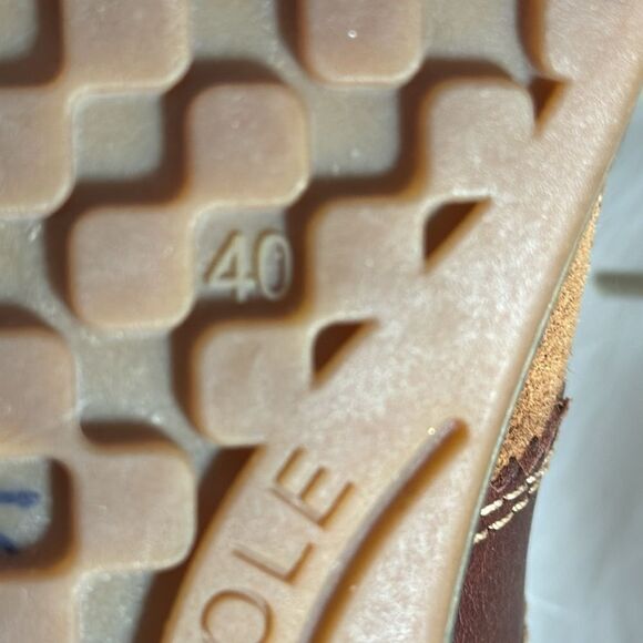 ECCO Yak Two Tone Leather Sneakers Sz 7.5 - Picture 5 of 7